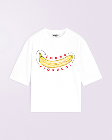 Unisex Banana Sound T-Shirt White