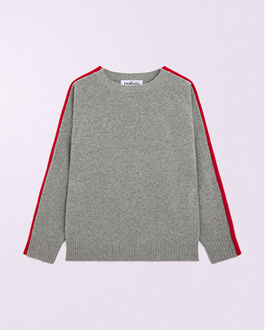 Unisex Puff Knit Jumper Grey