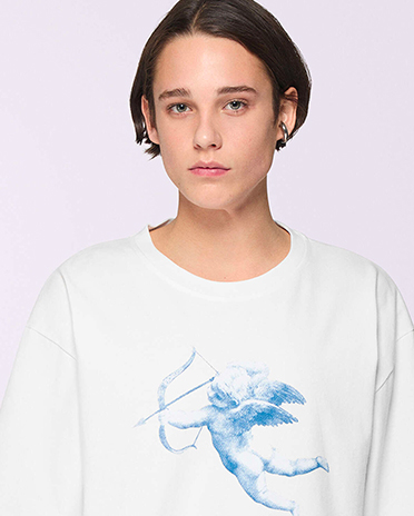 Unisex Cupid Graphic T-Shirt White