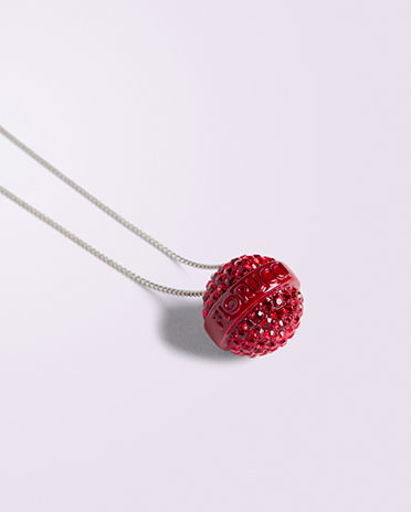 Crystal Lollipop Necklace Red