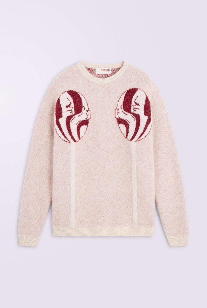 Unisex Lollipop Knit Jumper Cream