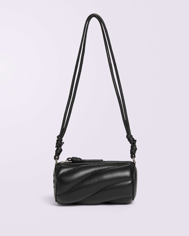 Mella Leather Micro Bag Black