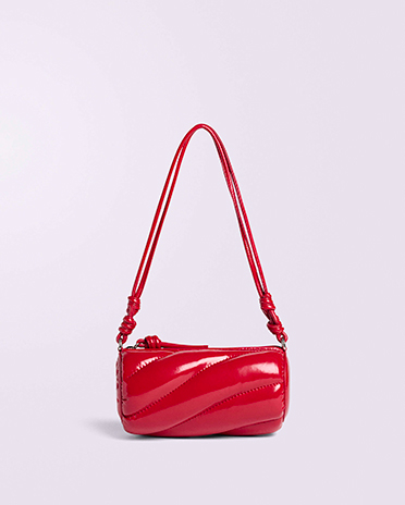 Mella Vinyl Mini Bag Red