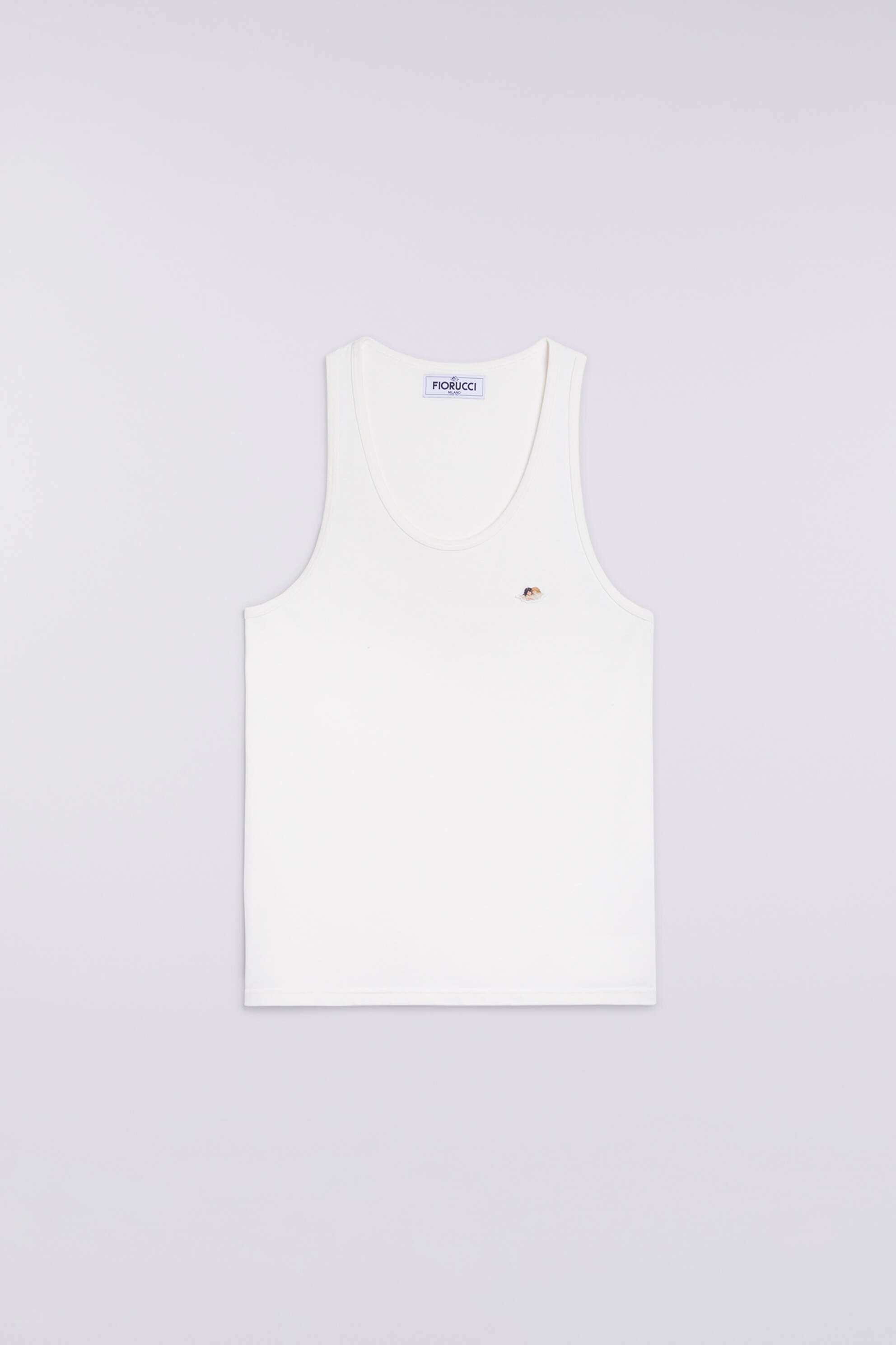 Angels Patch Tank Top White