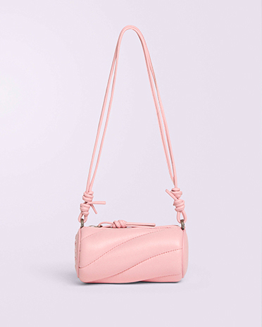 Mella Leather Micro Bag Pink