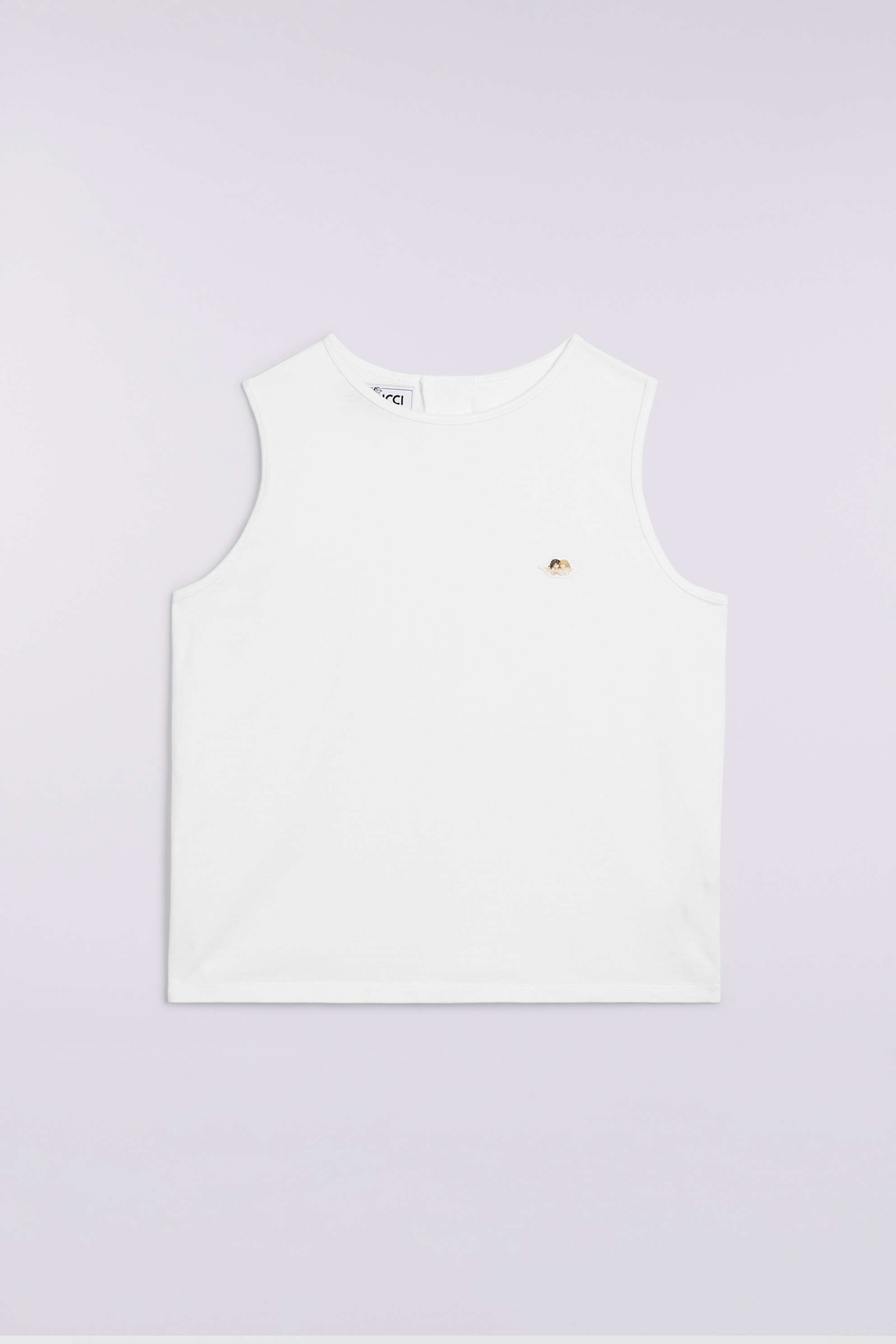 Angels Patch Tank Top White