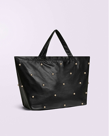 Stud Tote Bag Black