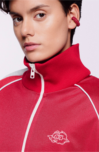 Unisex Tracksuit Top Red