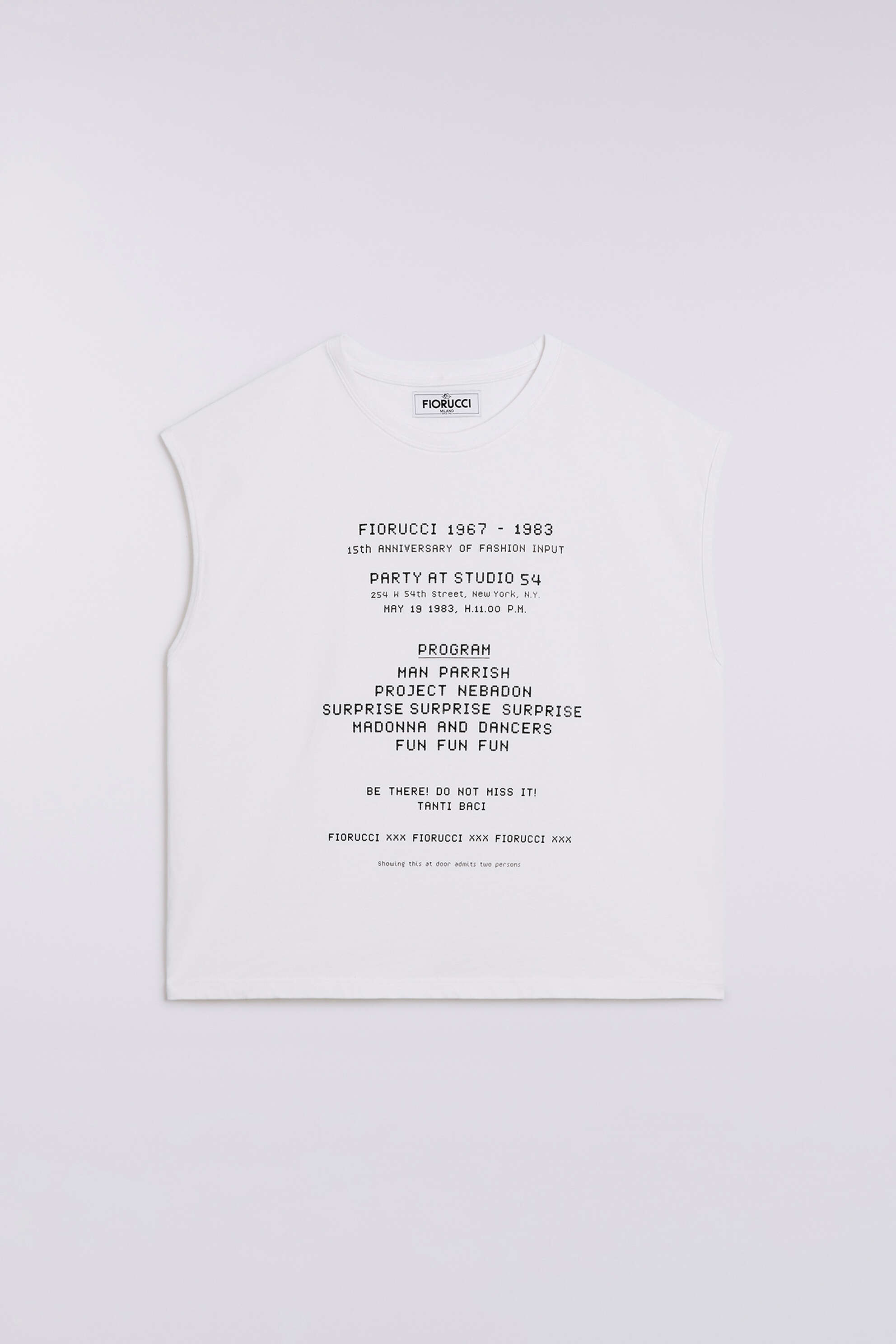 Invitation Graphic Tank Top White