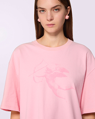 Unisex Cupid Graphic T-Shirt Pink