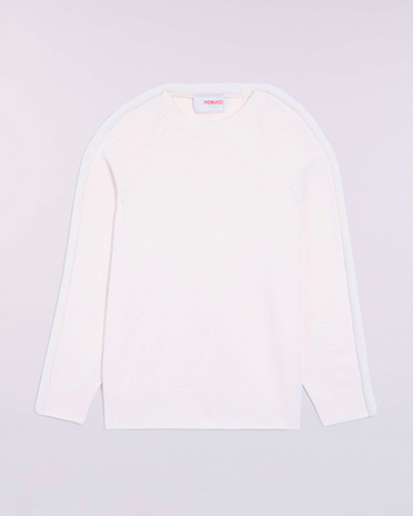 Puff Knit Jumper White