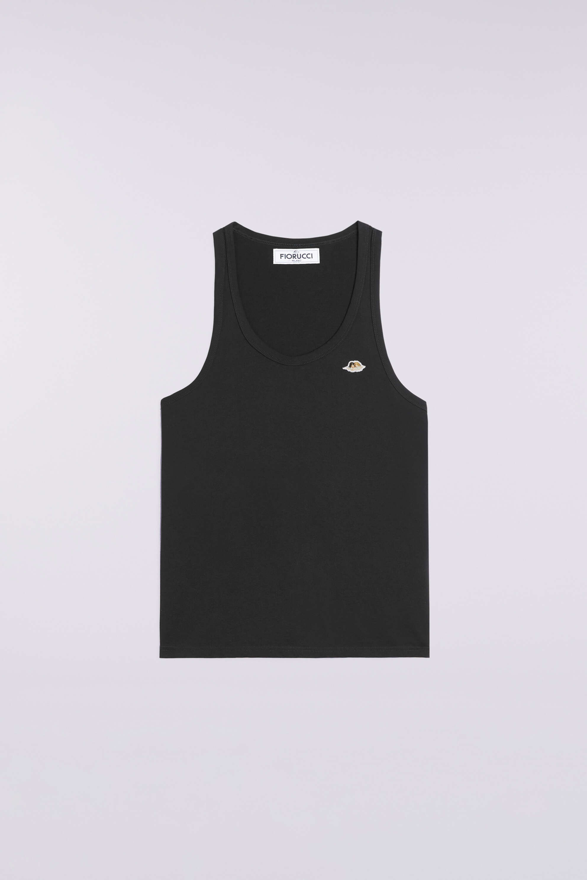 Angels Patch Tank Top Black