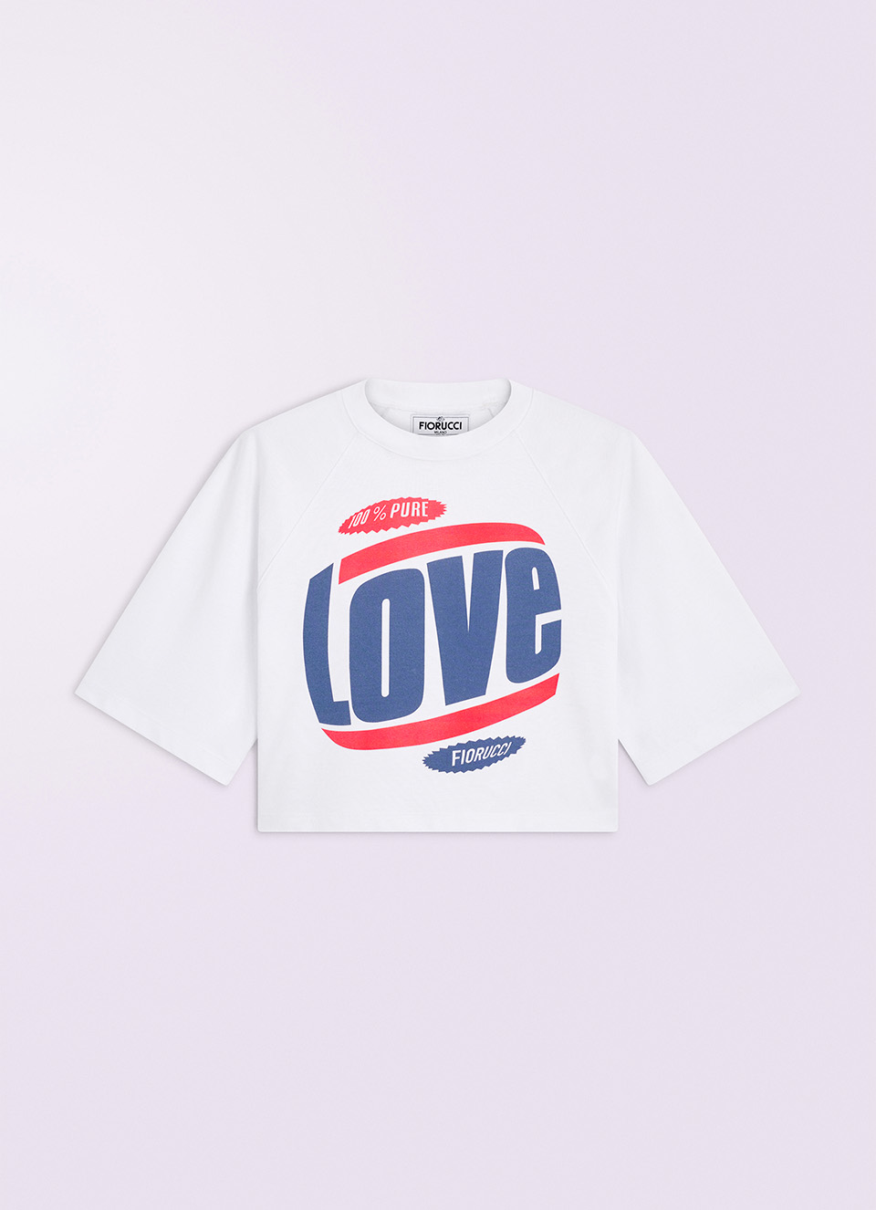 Love Graphic Crop T-Shirt White