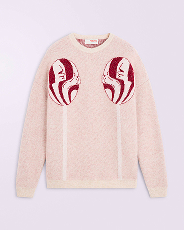 Unisex Lollipop Knit Jumper Cream